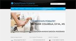 Desktop Screenshot of crosstownpodiatry.com