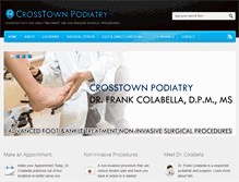 Tablet Screenshot of crosstownpodiatry.com